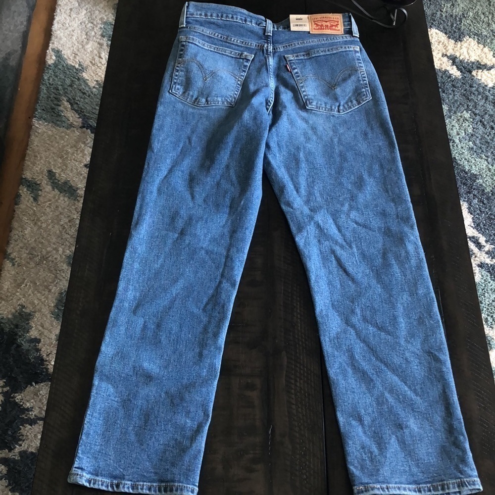 NWT Levi’s Wedgie Straight Leg High Waisted Denim Cropped Short Stretch Size 29 - Picture 5 of 14